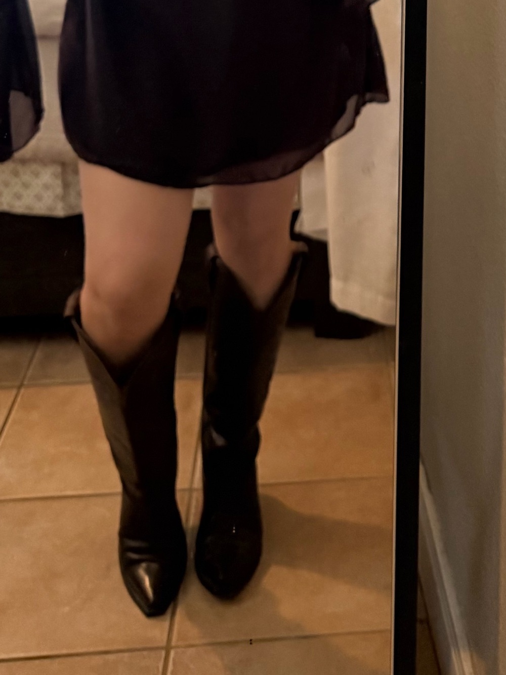 Women tall dark brown boots shyanne
